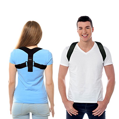 Posture Corrector for Women and Men by CAMP BEN | Clavicle Brace and Kyphosis Shoulder Trainer Harness for Hunchback | Back Support Figure 8 Correctors (Large Size 36-46