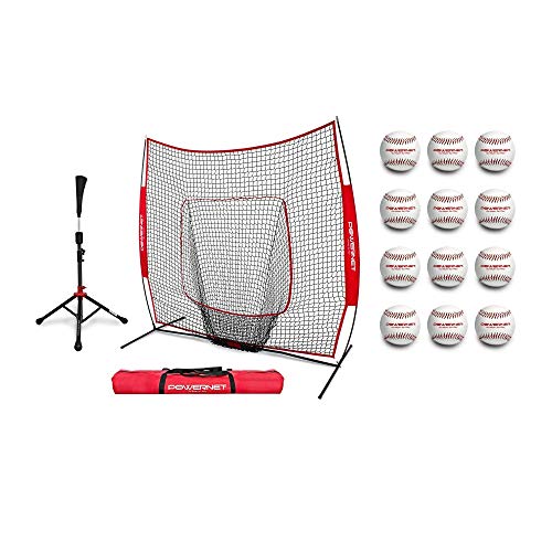Amazon.com : PowerNet Baseball and Softball Practice Net 7 x 7 with Bow