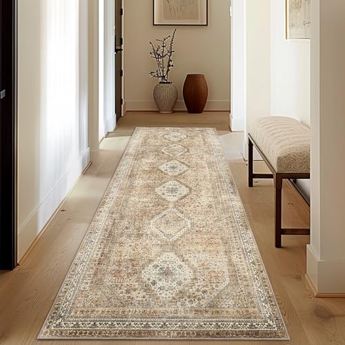 GENIMO 2x10 Non Slip Hallway Runner Rug, Machine Washable, Thin & Low Pile Lightweight for Kitchen, Laundry, Entryway, Bedroom & Living Room