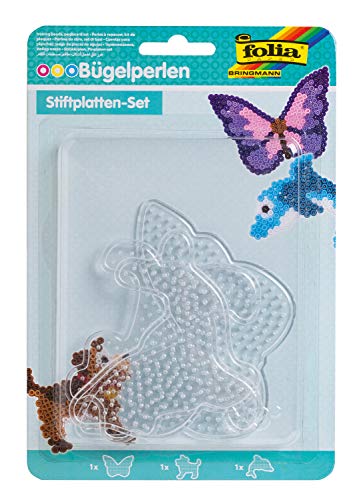 Folia- Set di 3 Piastre Trasparenti per Perline da...