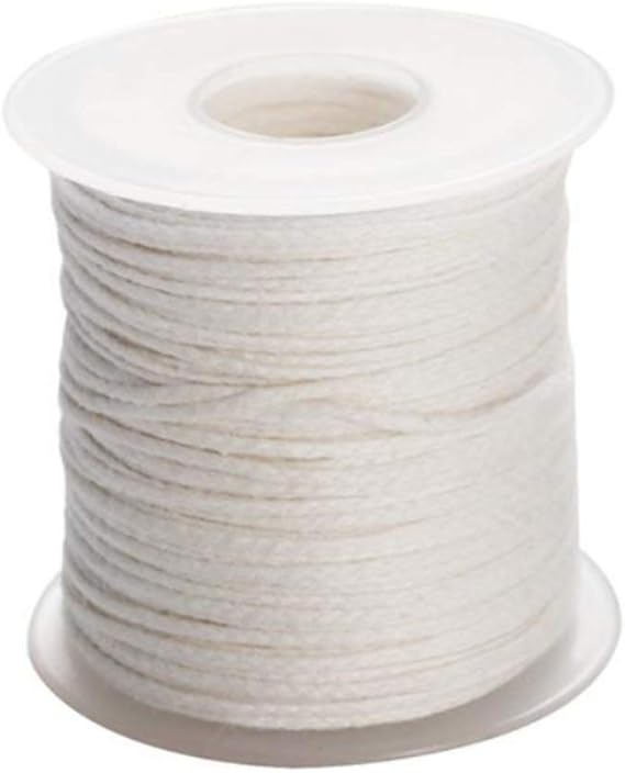 XINGZI Candle Wicks 1 Roll 200Feet(61M) Organic Cotton Candle Braided
