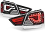 AKKON - Fits 2014-2020 Chevy Impala Sedan [LED Tube Bar] Black Tail Lights w/Trunk Lamp Driver+Passenger Side