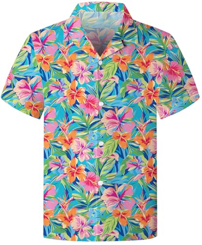Image of SANGTREE Family Matching Hawaiian Outfits , Casual Beach Travel Clothes ,Vacation Clothing Set for Women & Men & Girls & Boys