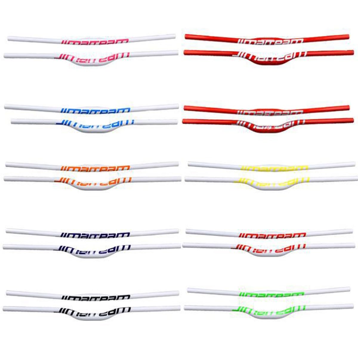 Guidon de VTT en fibre de carbone, rehausseur de 31,8 mm, compatible avec les tailles 580/600/620/640/660/680/700/720/740/760 mm (couleur : orange, taille 760 mm)