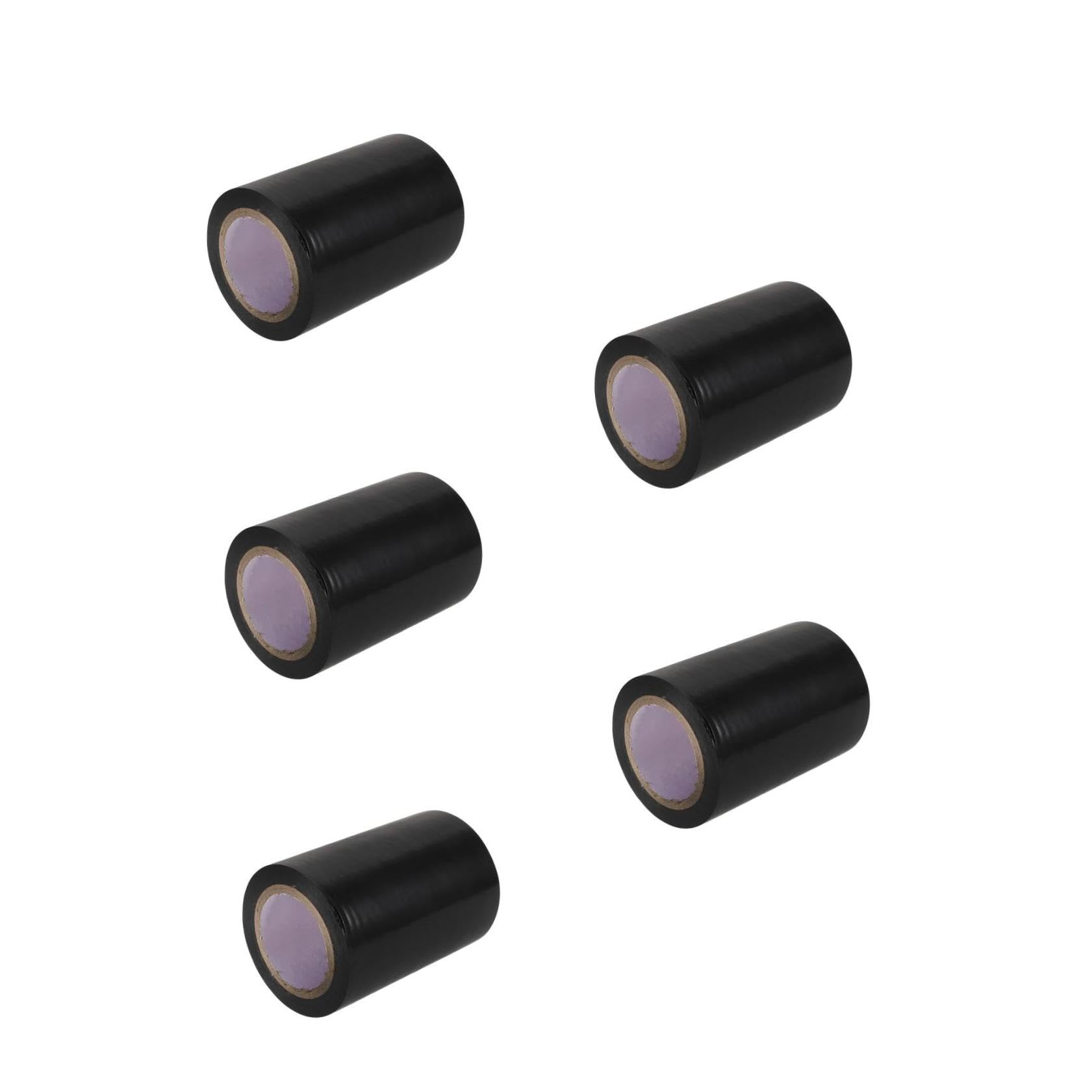 Amosfun 5 Nastro isolante impermeabile nero Bianco blu riparazione nastro isolante ignifugo esterno largo nastro di cablaggio nastri di cablaggio pvc
