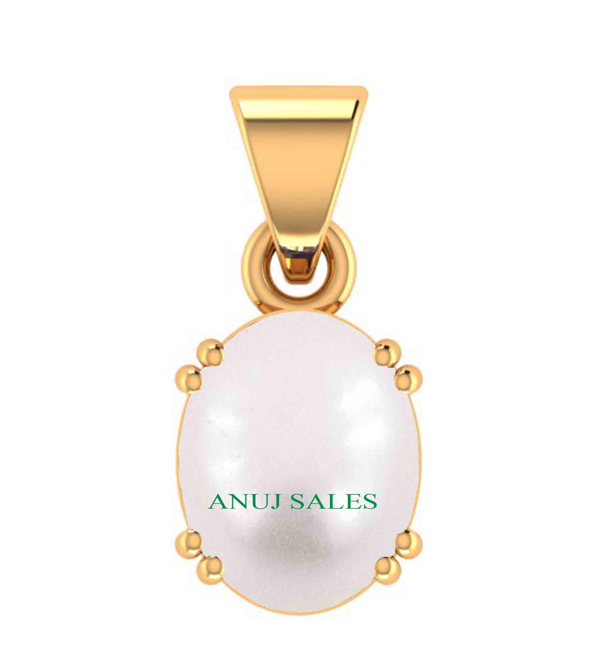 14.25 Ratti Real Pearl Pendant Gold Plated | sachcha moti | Fresh Water Pearl | Moti Locket | healh | Wealth | Peace of miend