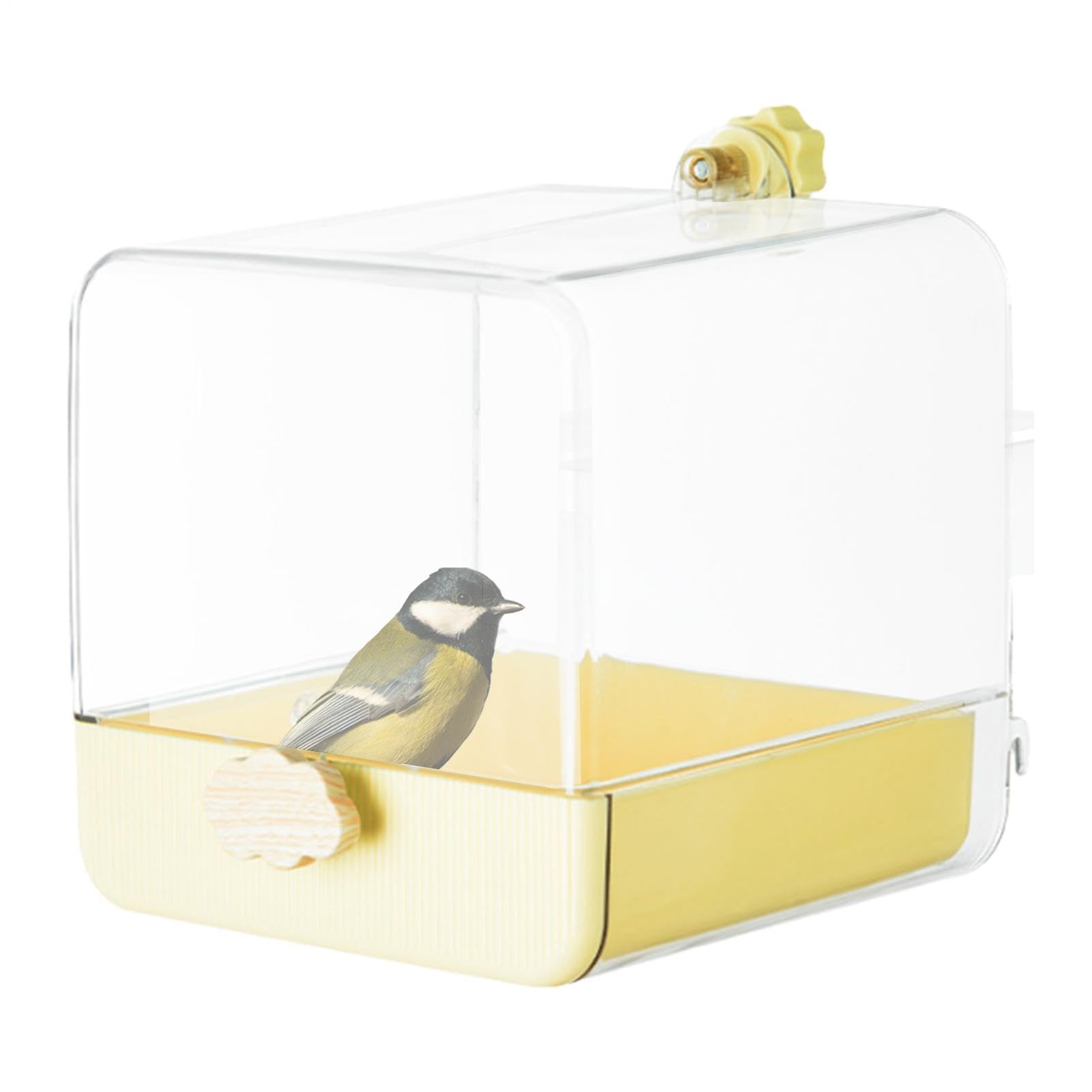 Bañera para pájaros con cajón inferior para una limpieza sin esfuerzo 1