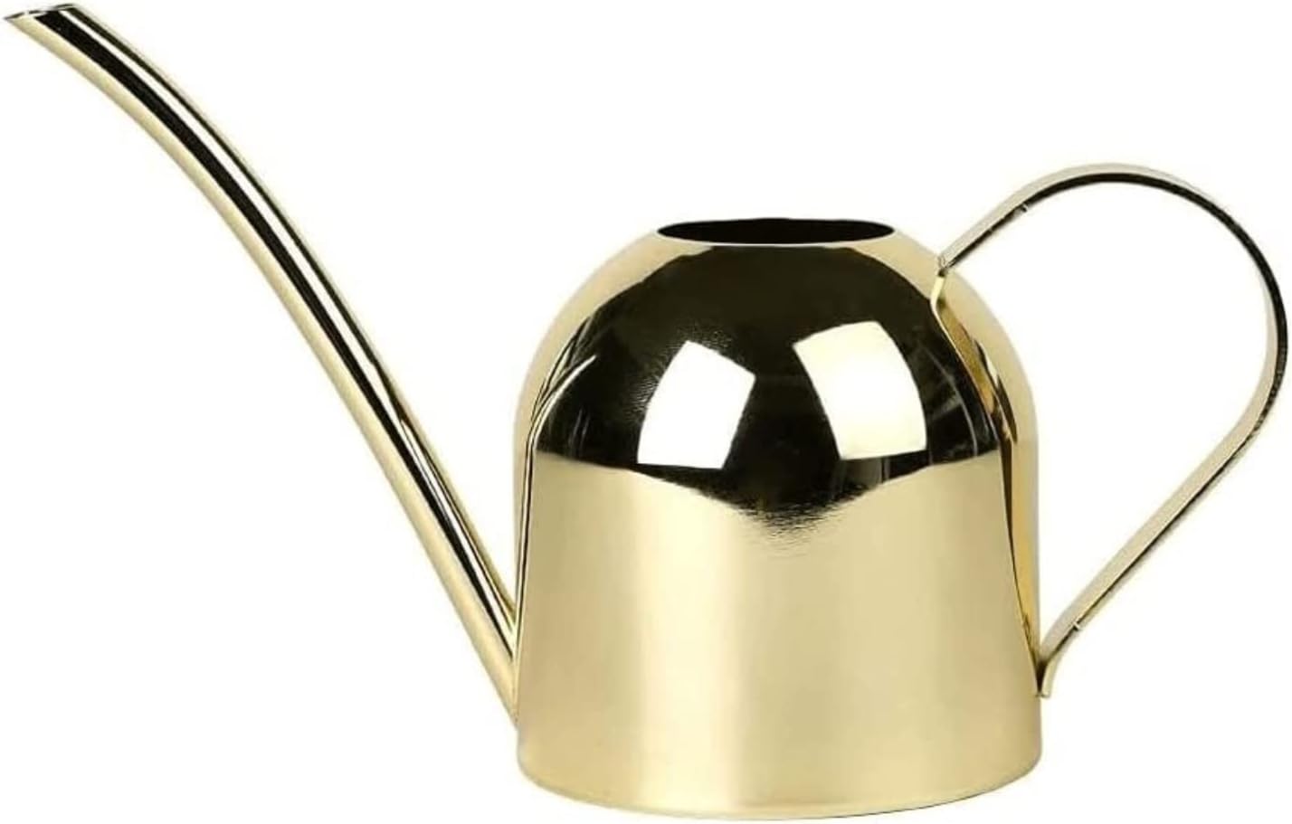 QUQUQ Indoor Outdoor Watering Plants Indoor Plants Watering Can Long Spout Stainless Steel Pot for Outdoor Garden Watering Equipment(A,13.5 * 12.9 * 30.5cm)