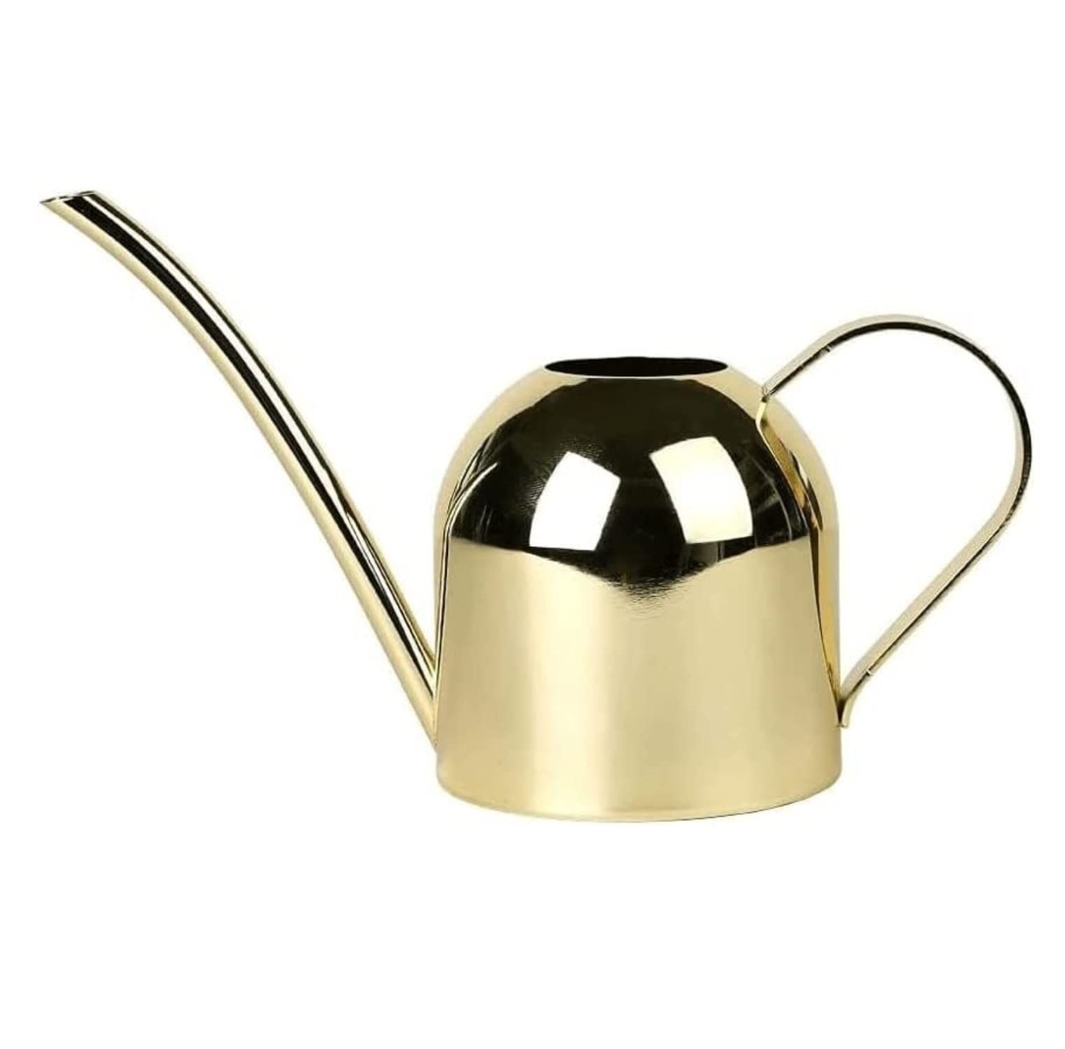 Konewka Wewnętrzna Konewka Do Roślin W Pomieszczeniach Długa Wylewka Ze Stali Nierdzewnej Ogrodu Na Rośliny Zewnętrzne Do Codziennego Podlewania(Gold,13.5 * 12.9 * 30.5cm)