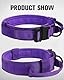 Joytale Taktisches Hundehalsband mit Griff Halsband Hund 3.8 cm Breit Hundehalsband für Große Hunde Verstellbar aus Nylon, Lila, L