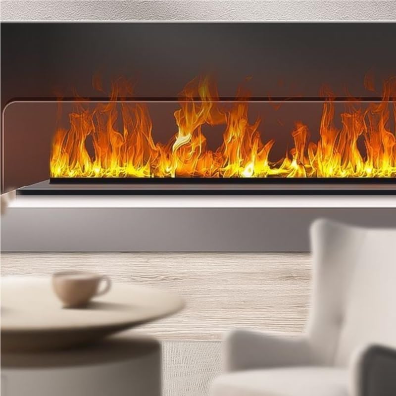 Palenisko dla pary wodnej Home 3D Atomizacja Kominek Nordic Wbudowany elektroniczny kominek regulowany z panelem sterowania i pilotem dekoracyjny kominek elektryczny (1500 mm)