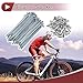 PARSLUCK 48 Set 10G Bicycle Spokes 90mm Bike Wheel Spokes Carbon Steel Galvanized Silver Tone