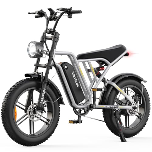 VARUN Bicicleta Electrica, 20''*4.0 Fat Tire Bicicleta Eléctrica para Hombres con Batería Extraíble 48V 624Wh, Autonomía 100Km, Suspensión Completa, 7 Velocidades Bici Electrica Adultos Todo Terreno