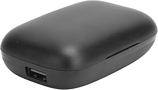 Fones de Ouvido Sem Fio 5.1, Fones de Ouvido Sem Fio S19 à Prova D'água Fone de Ouvido Estéreo TWS para Esportes, Atividades Ao Ar Livre, Casa (S19 digital preto)