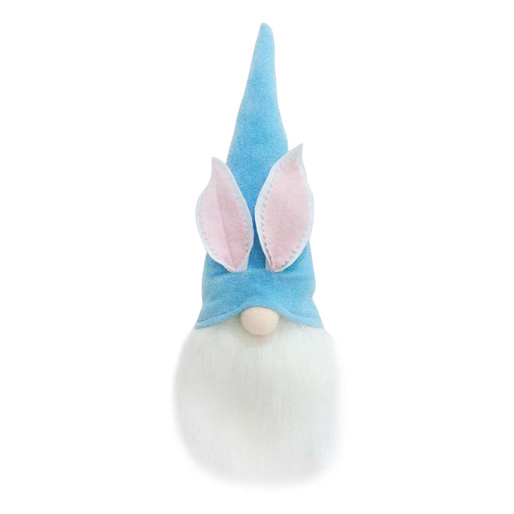 NEWFT Easter with LED Light Home Decoration Plush Handmade Swedish Tomte for Doll Ornaments
