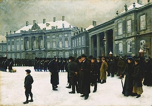Tableau Amalienborg relève de la garde | Poster art vintage chic pour chambre élégante 60x90