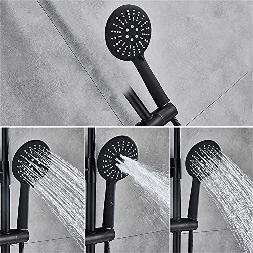 Robinet mitigeur de bain complet avec douche pluie de 8 po - 4