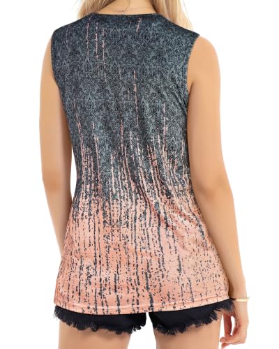 Image of Womens Tank Tops Summer Casual Sleeveless Top Loose Fit Basic Tunic Shirts