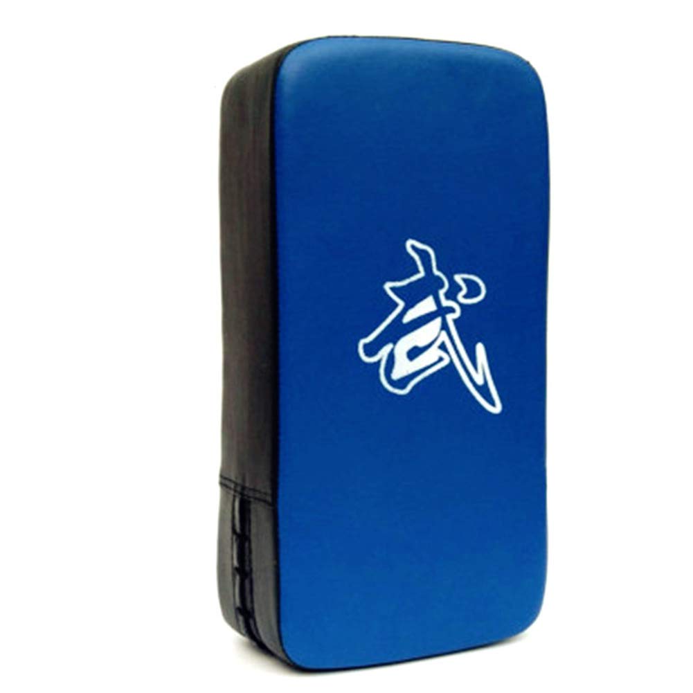 Guantes Boxeo Almohadilla de Palma Kick Pads Artes Marciales Golpe Cuerpo Pad Azul Talla Única