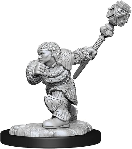 Miniatura 2 de Magic the Gathering Miniaturas sin pintar luchador enano y clérigo enano