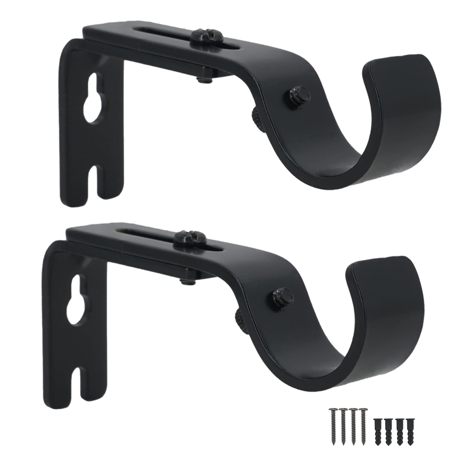 Curtain Rod Brackets - Adjustable & Durable -11