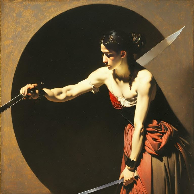 Tableau sur Toile Déco Salon Moderne GerRit 58x90cm Poster Femme Peinture Murale