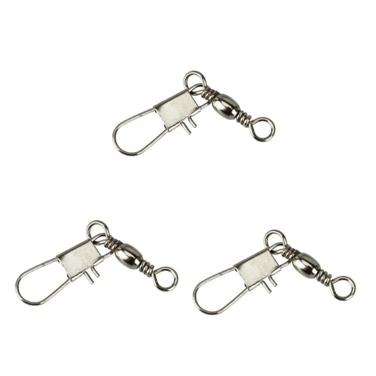 Mipcase Anello Di Collegamento Di Pesca Connettore Esca Girevole Cuscinetti Girevoli Da Pesca Girelle Da Connettore a Scatto e Con Paillettes Girella Da