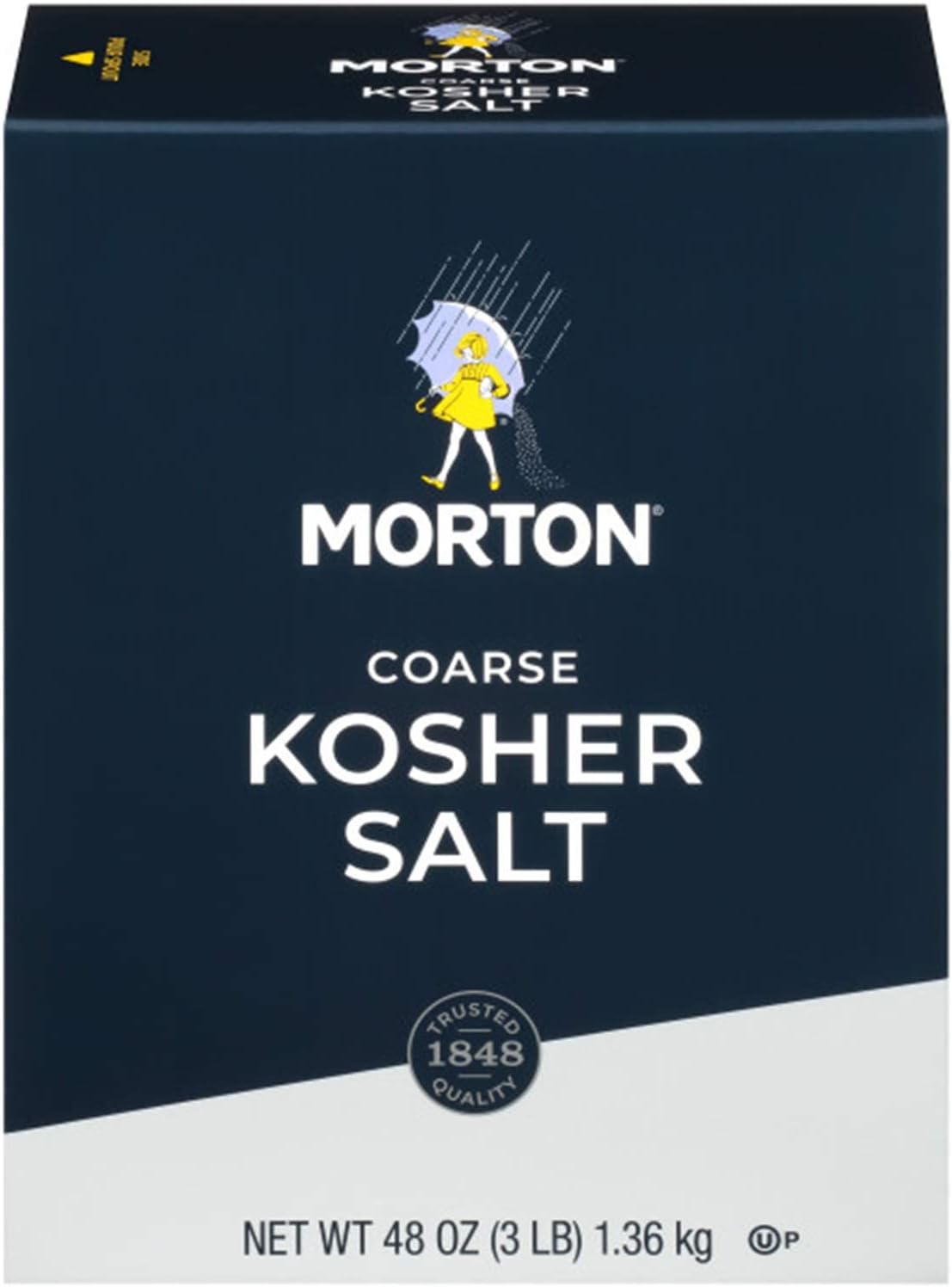 Morton Kosher Salt, Coarse, 48 Ounce