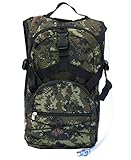 VIVO Hydration Water Pack Bag 2L Bladder Backpack 2.0 for hiking, biking in woodland camo (BAG-HP-01)