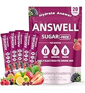 ANSWELL Electrolytes Powder Packets Sugar Free - Liquid Daily IV Drink Mix for Rapid Hydration &amp; ...