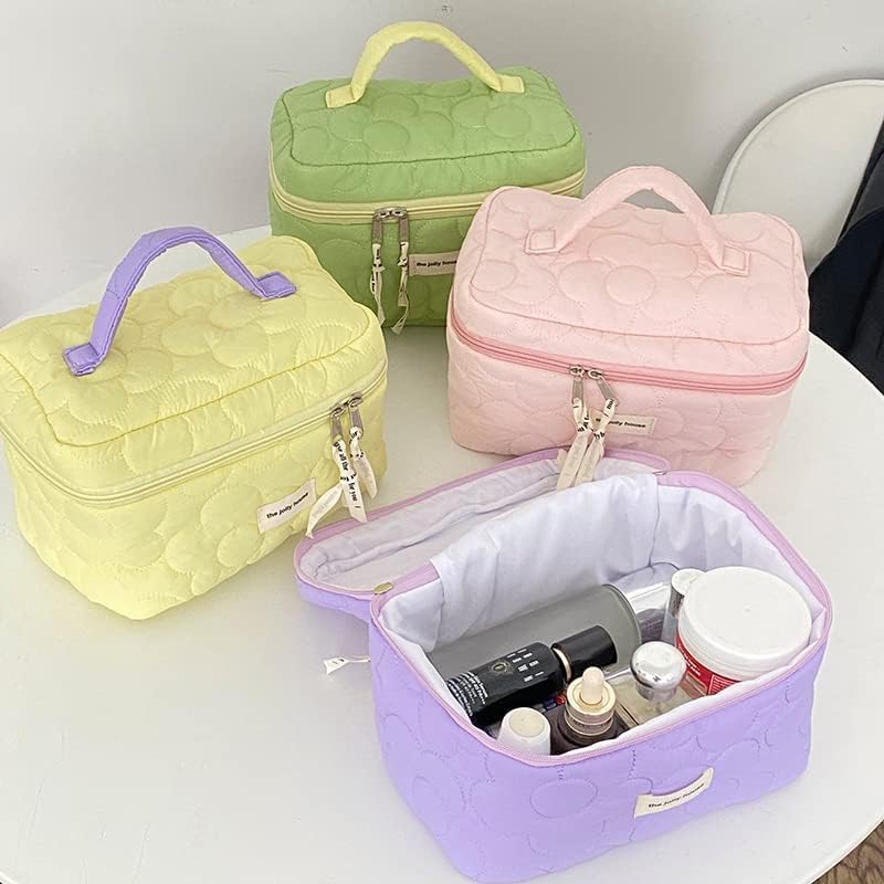 Miniatura 6 de Bolsa de cosméticos kawaii linda bolsa de maquillaje Y2K, accesorios Y2K, bolsa de maquillaje estética, bolsa de cosméticos Y2K para bolso (verde)
