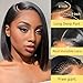 GUDOZO 9x6 Bob Wig Human Hair Glueless Wigs Human Hair Pre Plucked Pre Cut HD Lace Front Glueless Wigs Human Hair 200% Density Short Straight Bob Wigs for Black Women 12 inch