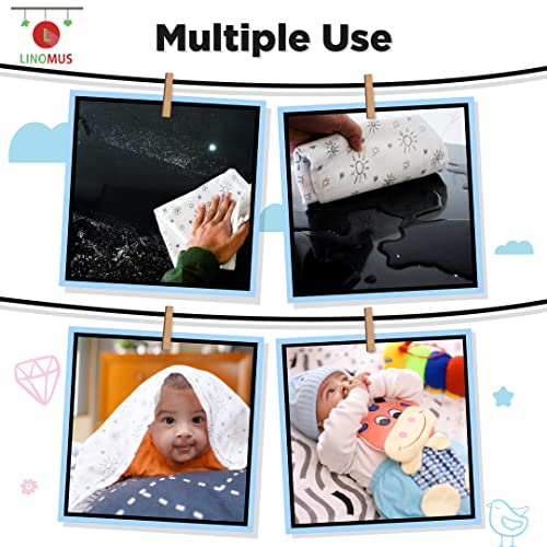 Linomus Panni in mussola per neonati, 70 x 70 cm