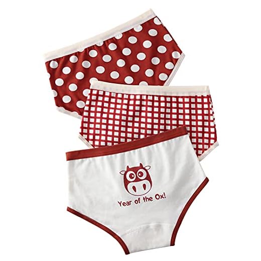 Panegy Trosor för flickor 3/6-pack barn mjuka bomullsunderkläder småbarn söta tryck kalsonger boxershorts 2-10 år, Stil 5, 8-10 År