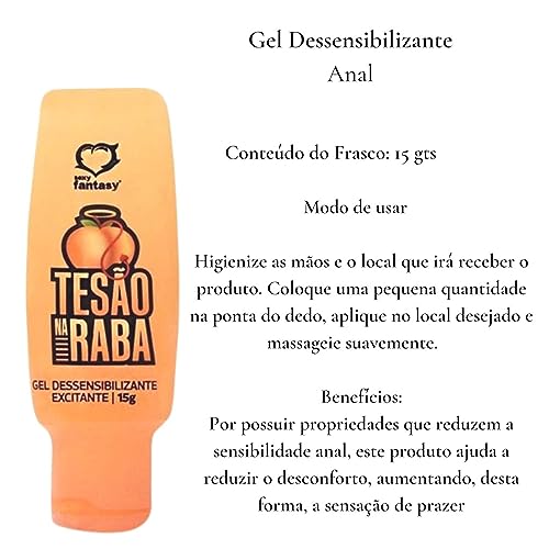 Kit 3 Gel Lubrificante Casal Esquenta Beijável Dessensibiliza Redutor Feminino Massageador Pika Turb