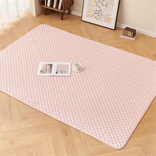 Xabelle 子供 クロールパッド ラグ 洗える キルトラグ ラグマット 90x90cm 夏用 北欧 おしゃれ ホットカーペット カバー1 畳 1.5畳 2畳 3畳 綿ラグ こたつ敷布団 正方形 長方形 滑り止め ホットカーペット 床暖房対応 春 夏 秋