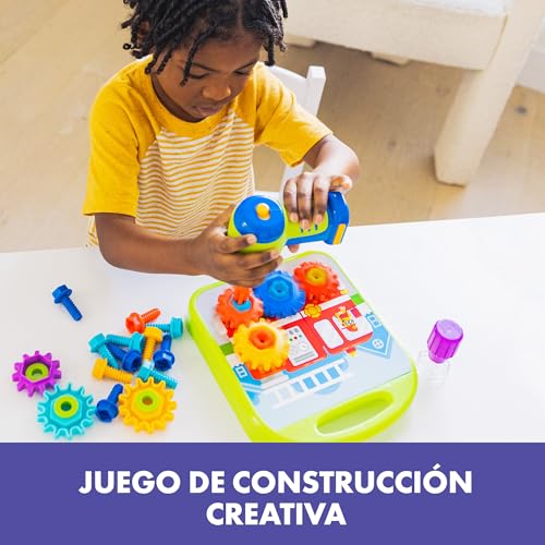 Educational Insights 4104 Design & Drill Gears Workshop, 55 Pieces With Electric Toy Drill, Stem Toy, Gift For Kids Ages 3+ thumb #1