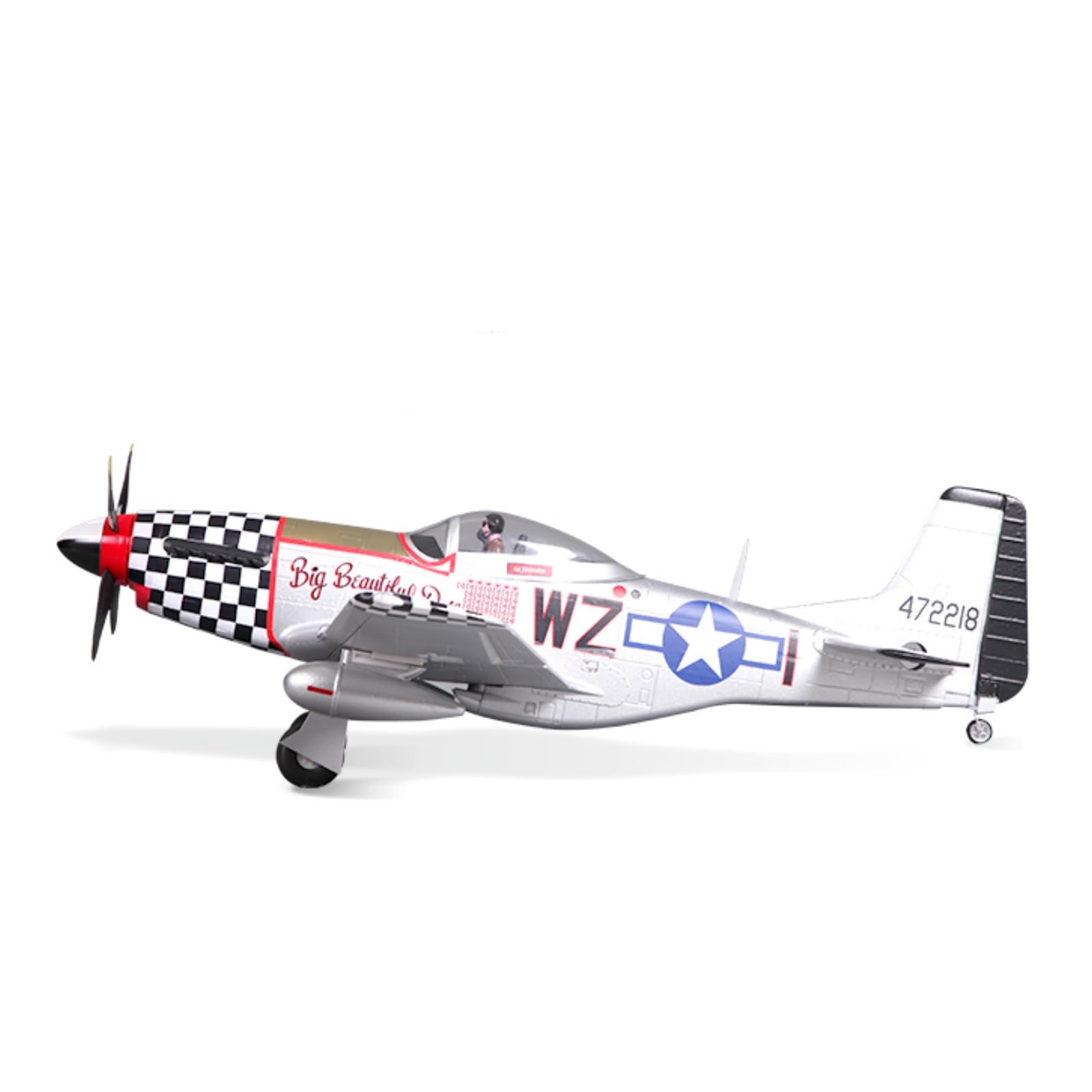 Amazon.com: Fms P51 Mustang V2 Big Beautiful Doll RC Airplane 4CH