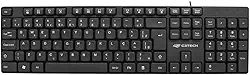 Teclado C3Tech USB Multimidia KB-M10BK PRETO, Layout padrão português brasileiro ABNT2, Sistema anti-respingo