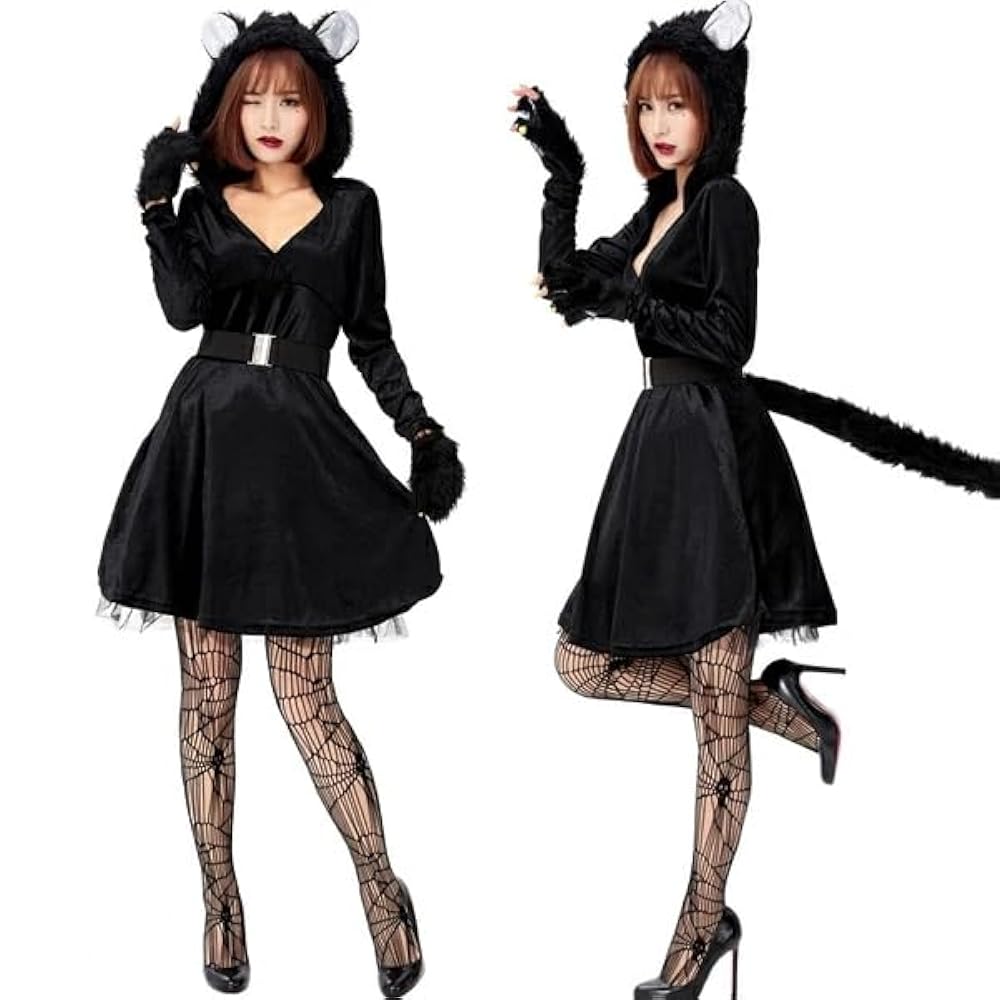 ハロウィン コスプレ 猫 コスプレ ハロウィン ねこ メイド レディアニマル メイド×猫