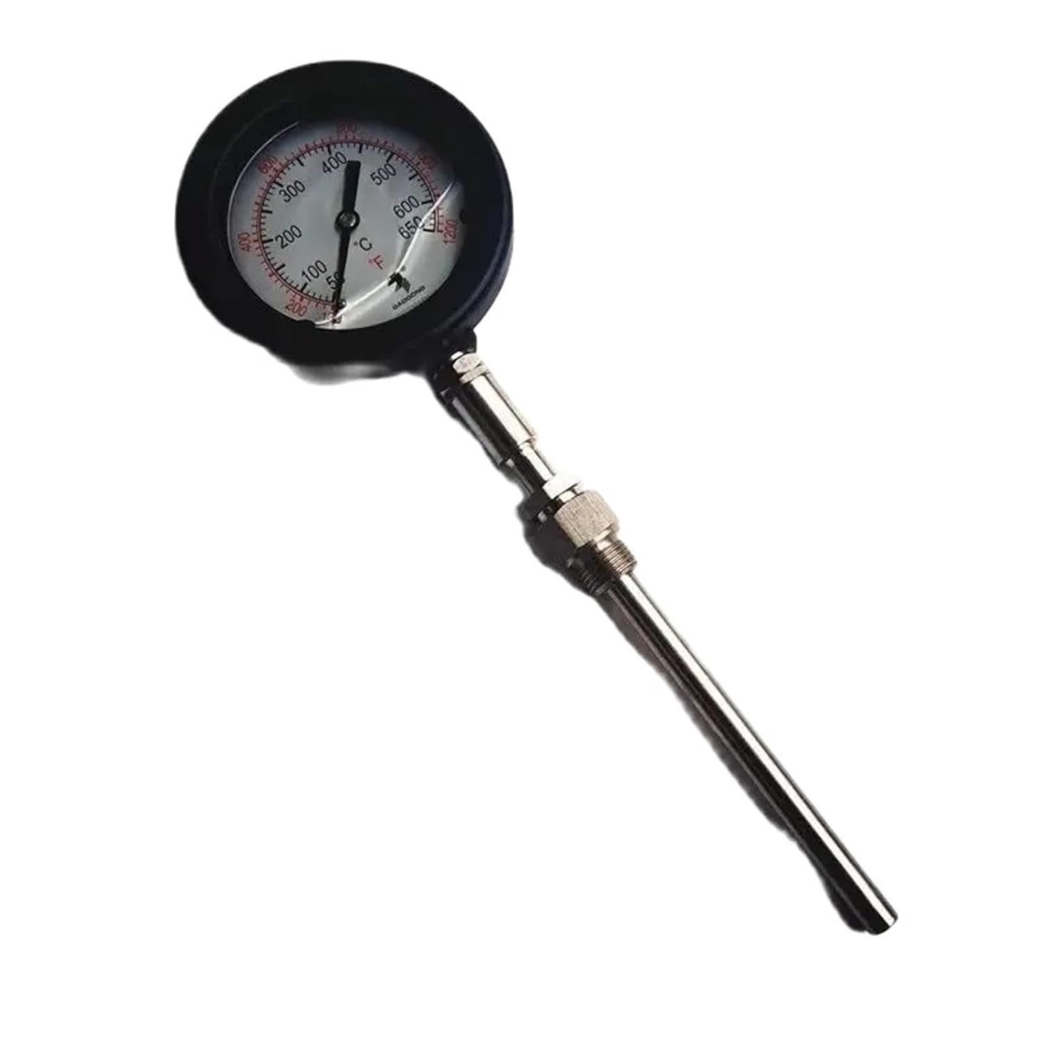 1pcs Exhaust Temperature and Smoke Gauge 50-650 ° C Diesel Engine Pressure Thermometer WTY-411(400mm)