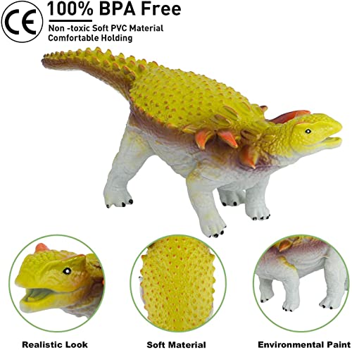 image for TEPSMIGO Jumbo Dinosaur Toys, 6PCS Big Dinosaur Set, Huge Soft Realist