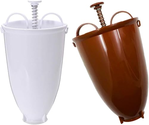 BRIGHTFUFU 2Pcs eye dropper tool hand mold mini muffin donut maker DIY donut molds waffle dispenser plastic convenient doughnut mold doughnut tool