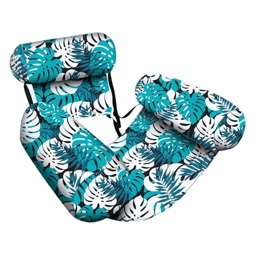 De Natación para Piscina para Adultos - Cómoda Hamaca De Agua con Tela De Malla | Tumbona Inflable para Piscina, Ergonómicamente Estable, De Gran Tamaño, Plegable, De Secado Rápido, Ideal para