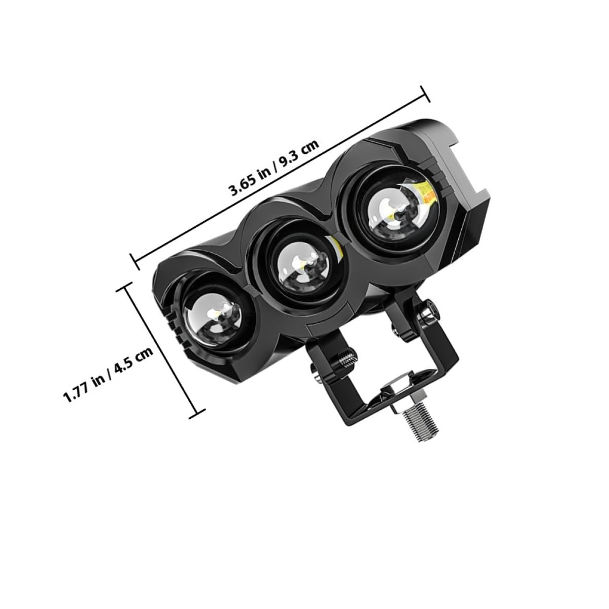 Coppia Faretti Fendinebbia LED Moto Impermeabili Ip68 in Alluminio e PC Doppia Modalità Luce per Sicurezza Migliorata, per Moto ed E-bike Fuoristrada