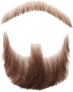 Fake Mustache Face Beard for Adults Men Realistic Makeup Lace Man Beards Brown, Simulation Fake Beard, Men's Beard, Mustache, Beard Props