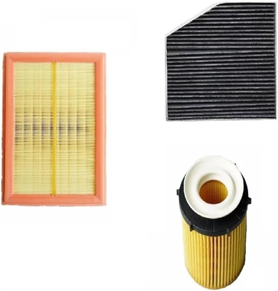 Air Filter Cabin Filter Oil Filter Compatible C-CLASS W205 A205 C205 S205 2013-2019 C160 C180 C200 C250 C300 C350E(Blue)