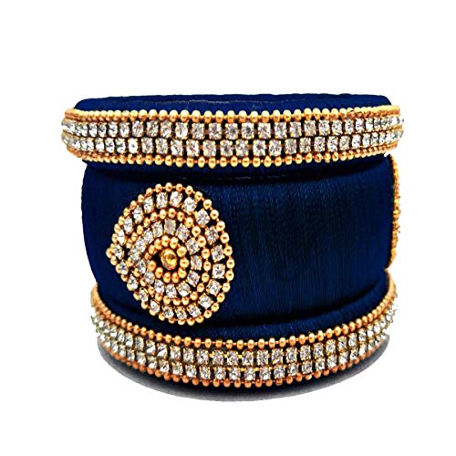 Silk Bangles Design Set of 3 Bangles (size-2/4)