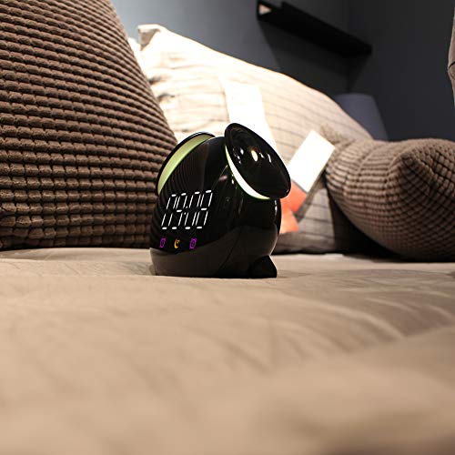 BSFYUK Luce Notturna.Digital Alarm Clock Bedside Clocks Function Date Temperature Display Travel Kitchen Bedroom Sveglia Bambini Doppi Allarmi Luce Notturna Lampada Comodino Tavolo,Nero - Image 8