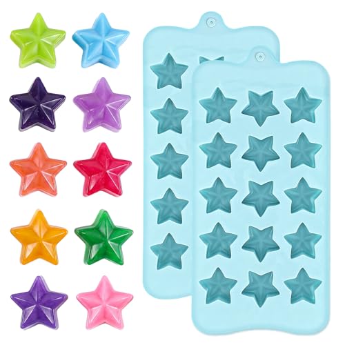 Molde de silicona en forma de estrella, 15 cavidades, 2 piezas miniatura 1
